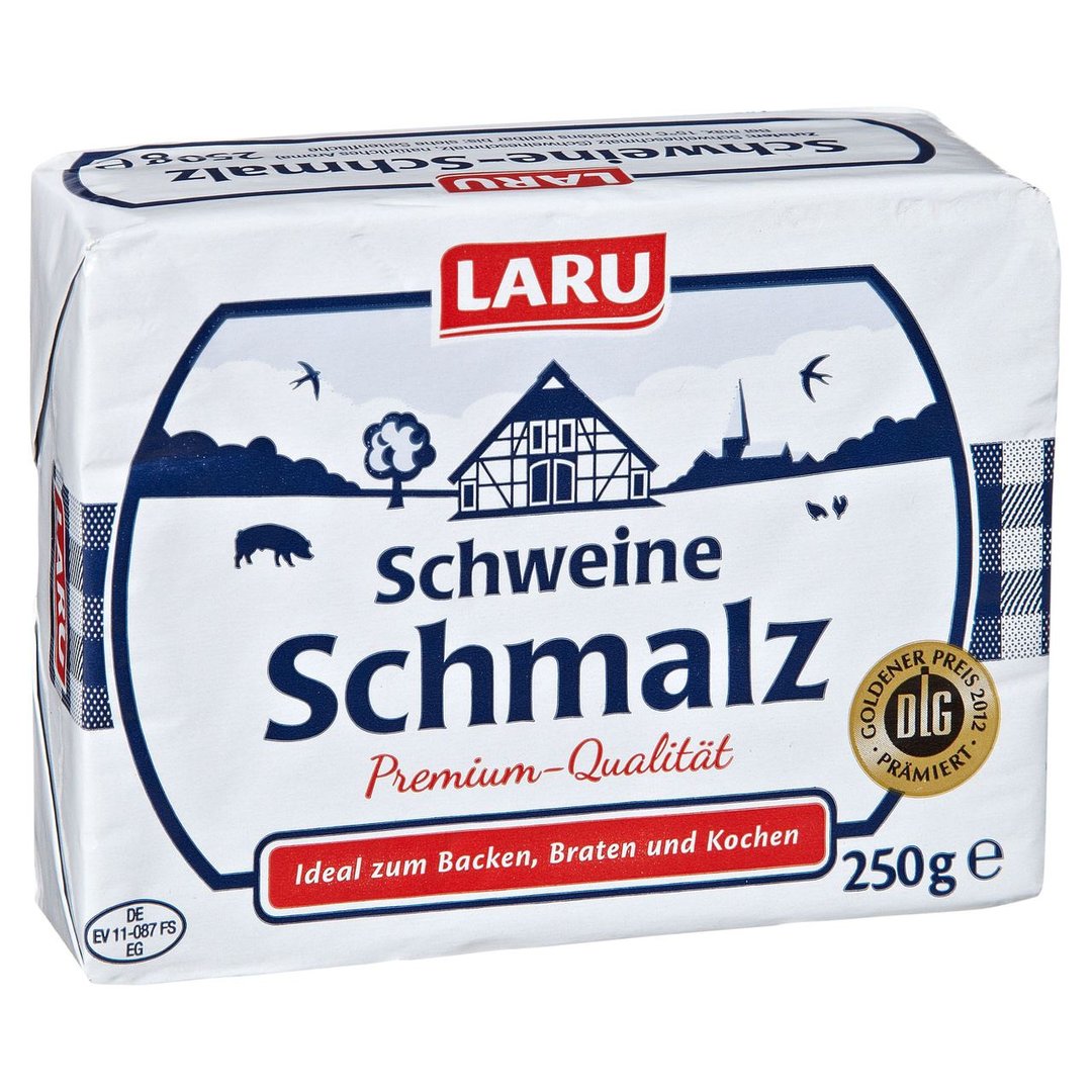 Laru - Schweineschmalz 99,7 % Fett 250 g Packung