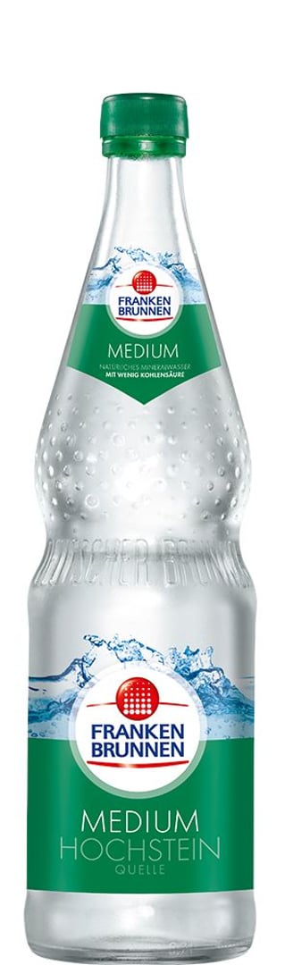 Frankenbrunnen - Mineralwasser Medium 12 x 0,7 l Flaschen