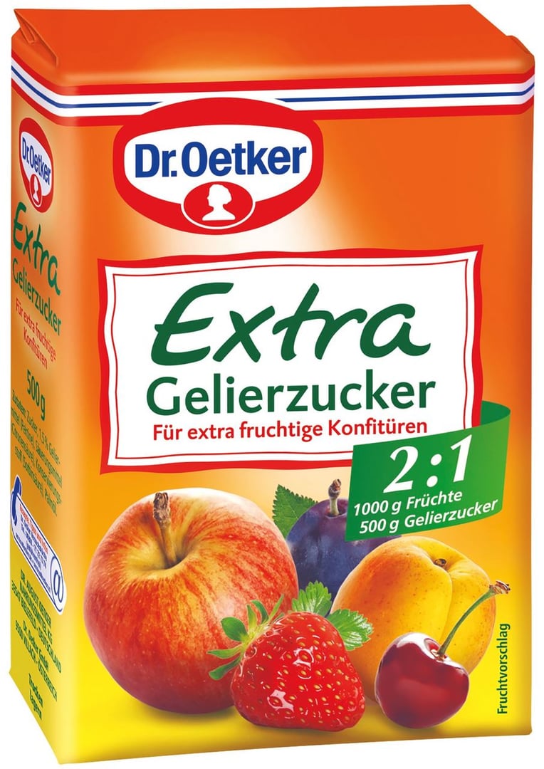 Dr. Oetker - Extra Gelierzucker 2 zu 1 - 500 g Packung