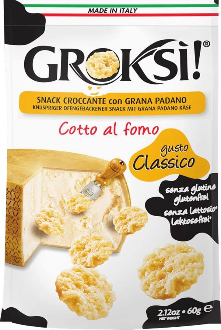 Grok - Knuspriger Grana Padano Snack - 1 x 60 g Beutel