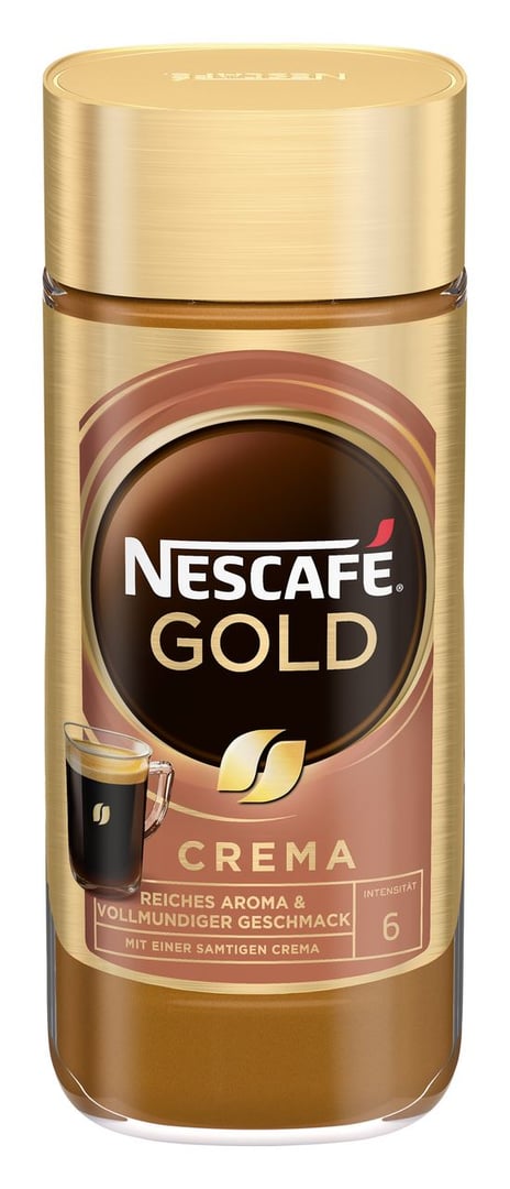 NESCAFÉ - Gold Crema löslicher Bohnenkaffee - 200 g Glas