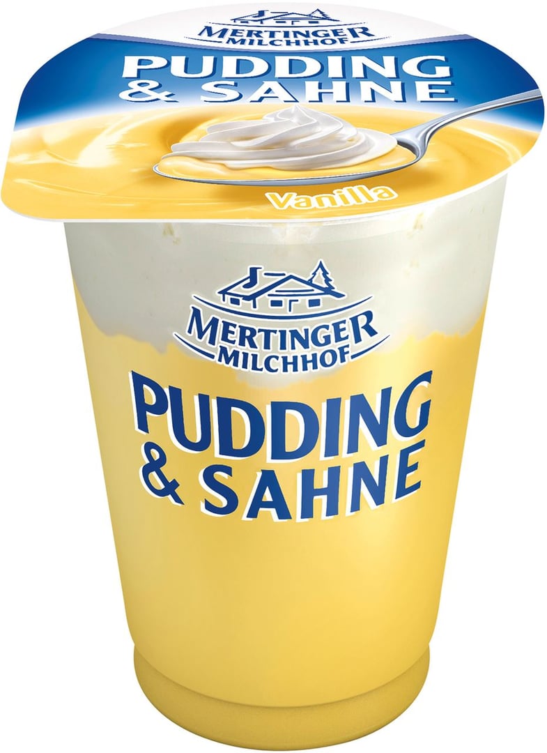 Mertinger - Milchhof Pudding & Sahne Vanille - 125 g Becher