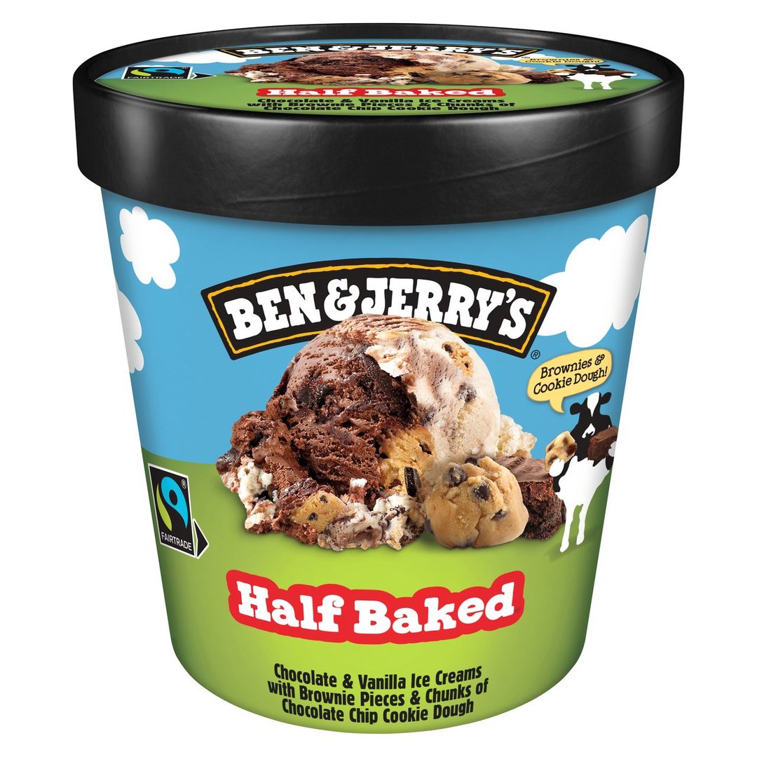 Ben & Jerry's Eiscreme Half Baked tiefgefroren - 465 ml Becher
