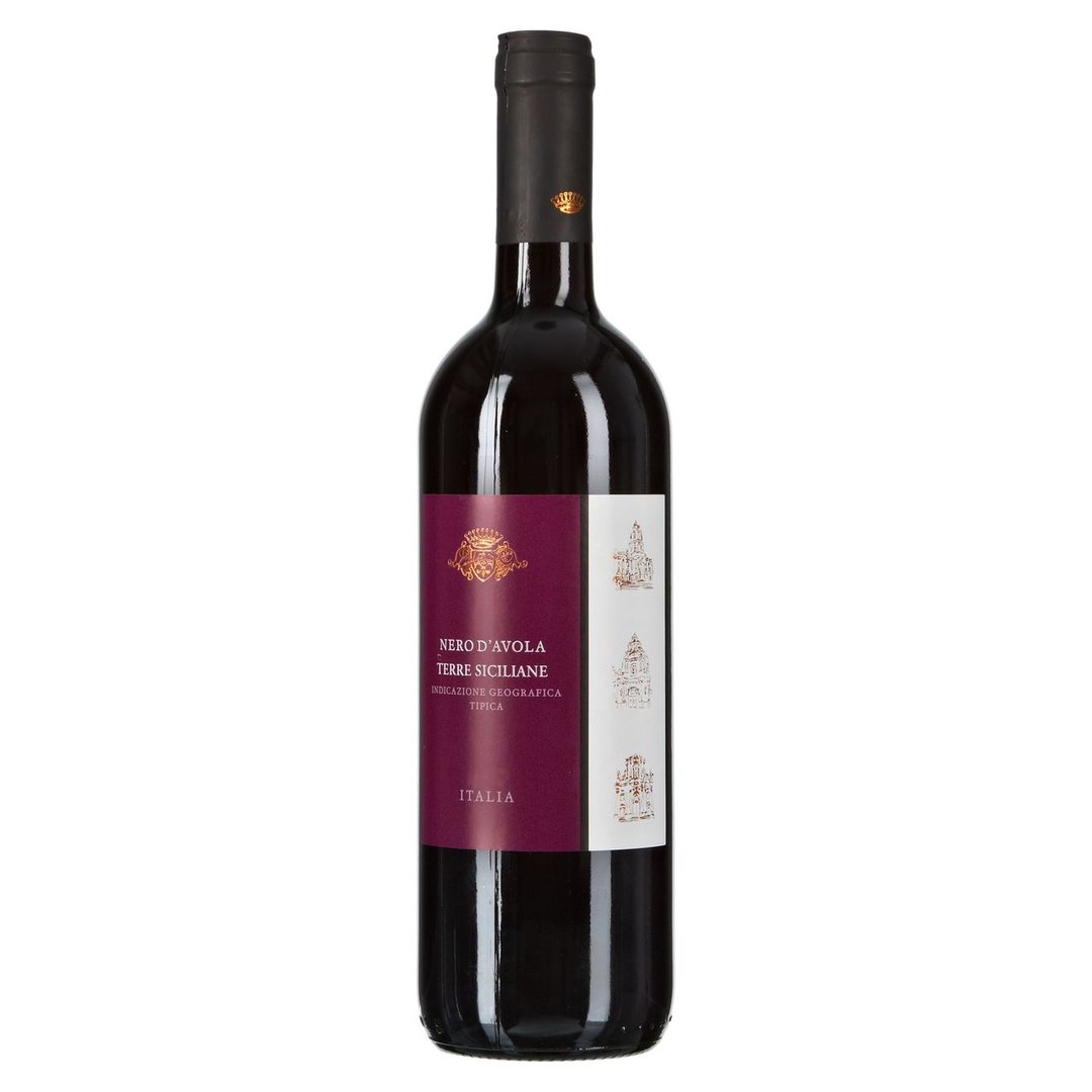 Casalina Di Siziano - Nero d`Avola Terre Siciliane Rotwein IGT italienischer Landwein 0,75 l Flasche