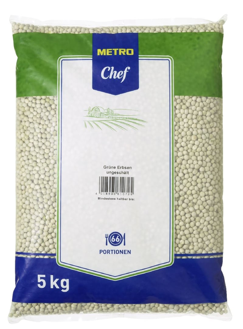 METRO Chef - Grüne Erbsen ungeschält - 5 kg Beutel
