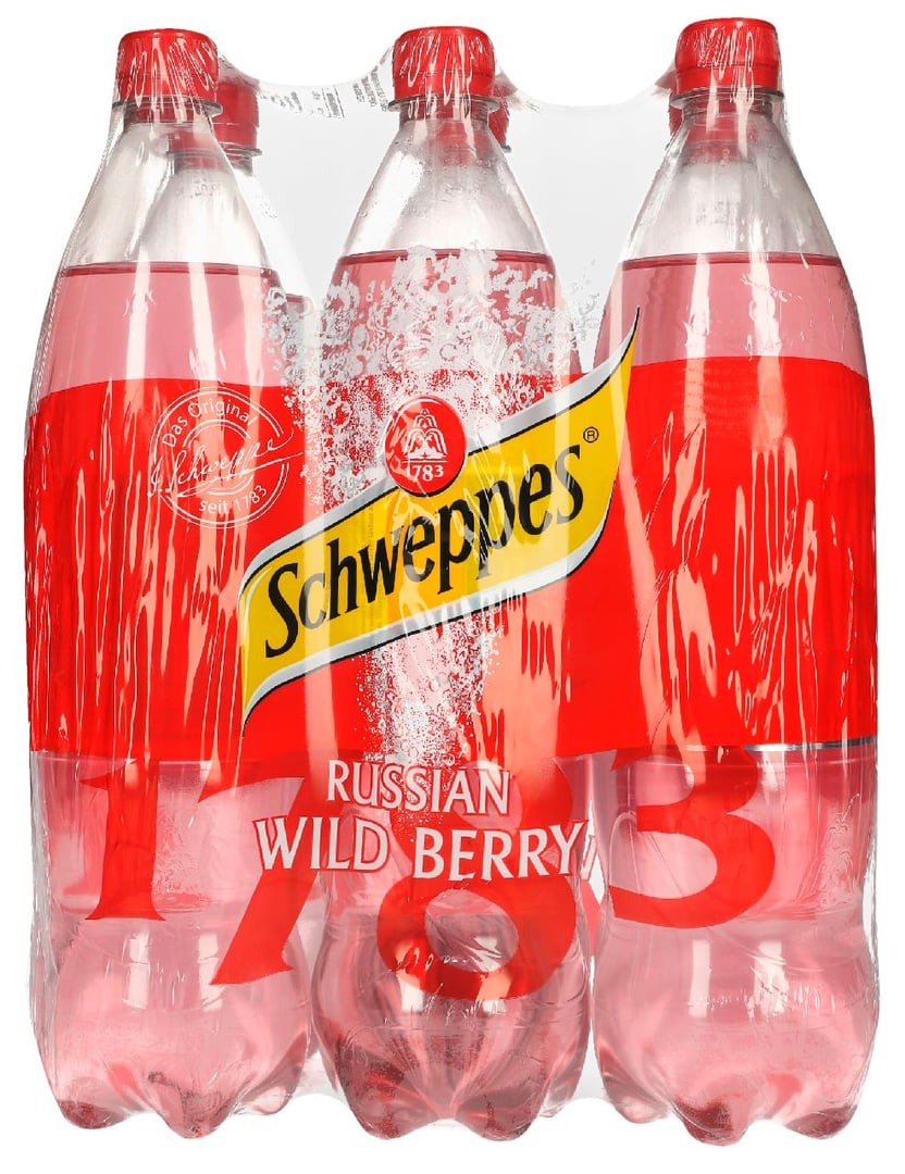 Schweppes - Russian Wild Berry PET - 6 x 1,25 l Flaschen