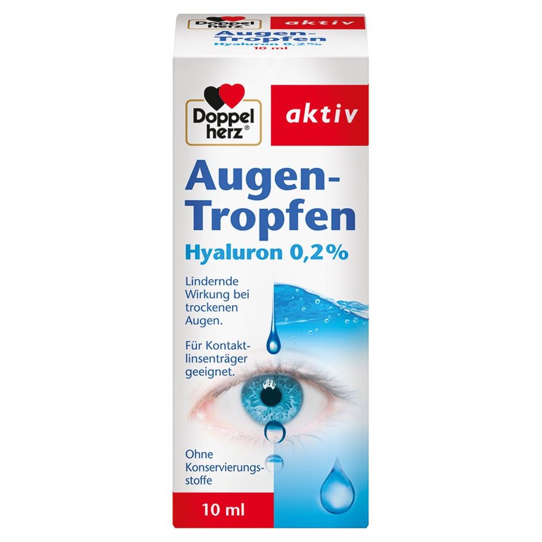 Doppelherz Hyaluron Augen Tropf 0,2 % - 10 ml Packung