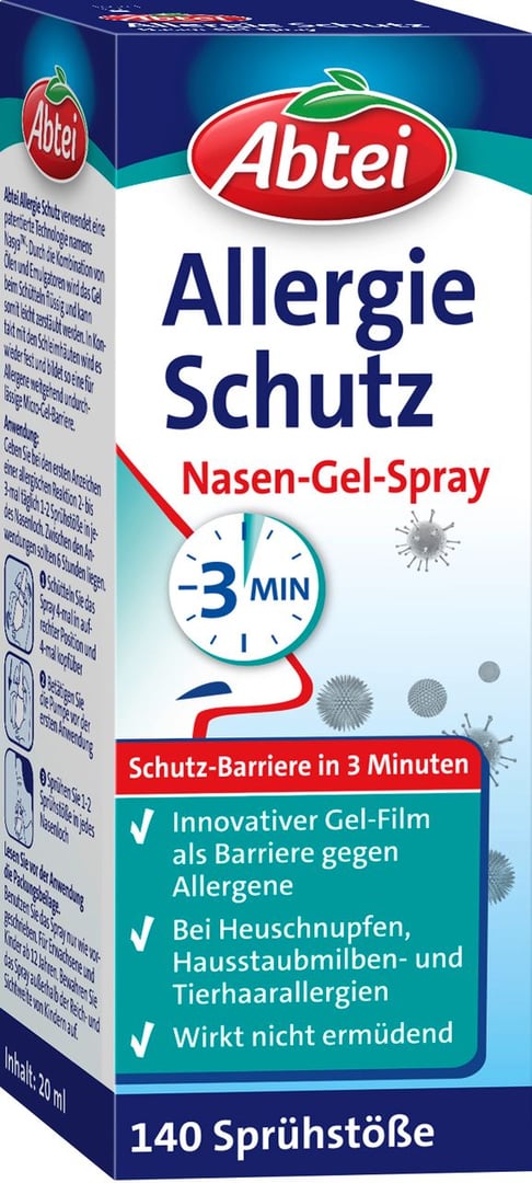 Abtei Nasenspray Allergie Schutz - 20 ml Faltschachtel