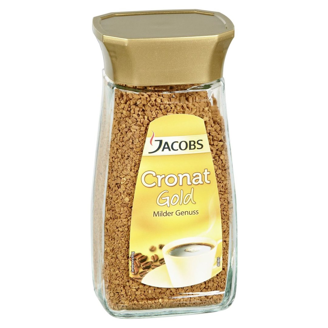 Jacobs Cronat Gold Instant Kaffee - 200 g Tiegel