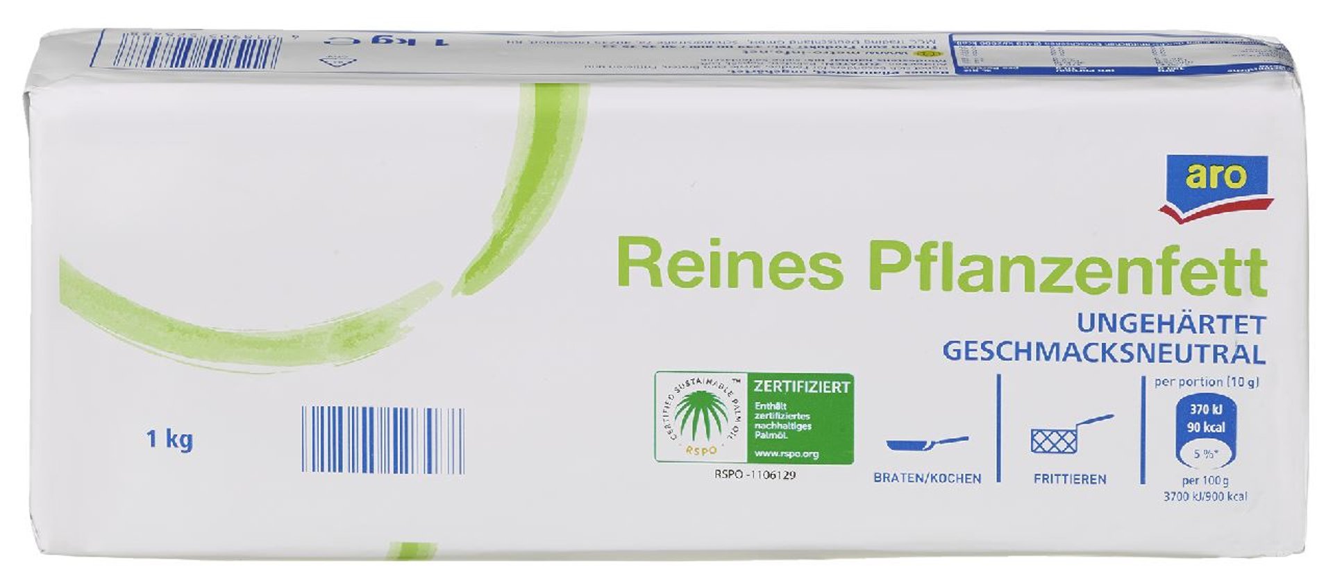 aro - Pflanzenfett ungehärtet - 10 kg Karton