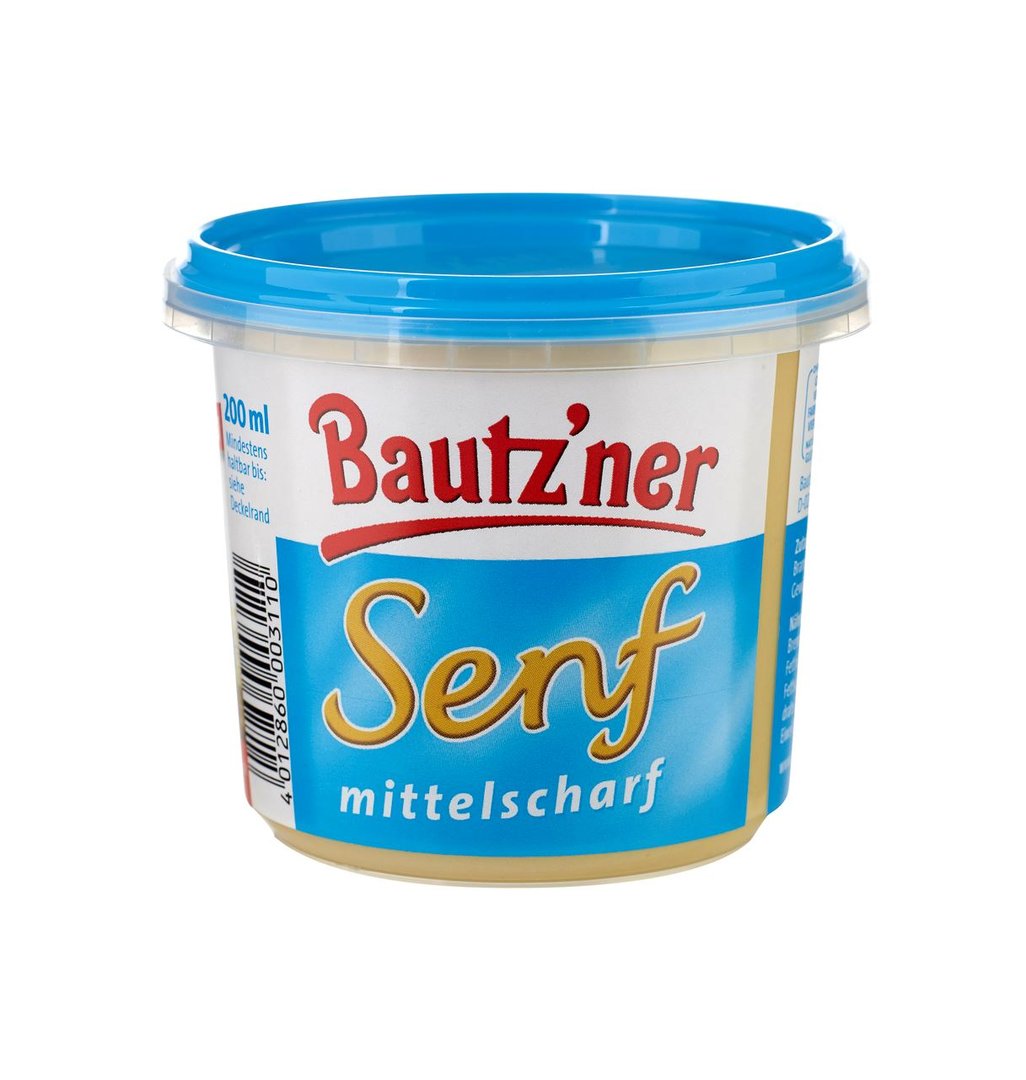 Bautz'ner Senf mittelscharf 200 ml Becher
