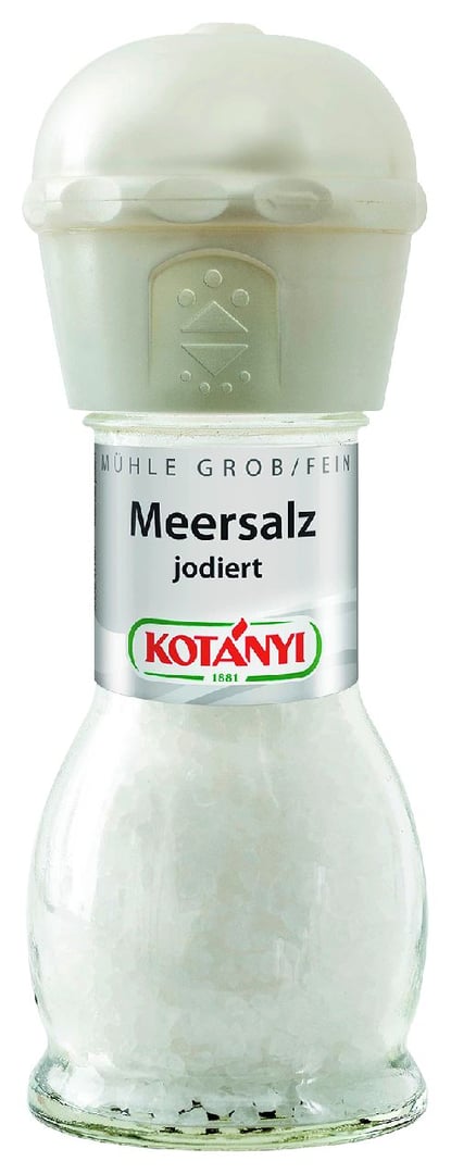 Kotanyi - Mühle Meersalz Jod - 1 x 92 g Stück