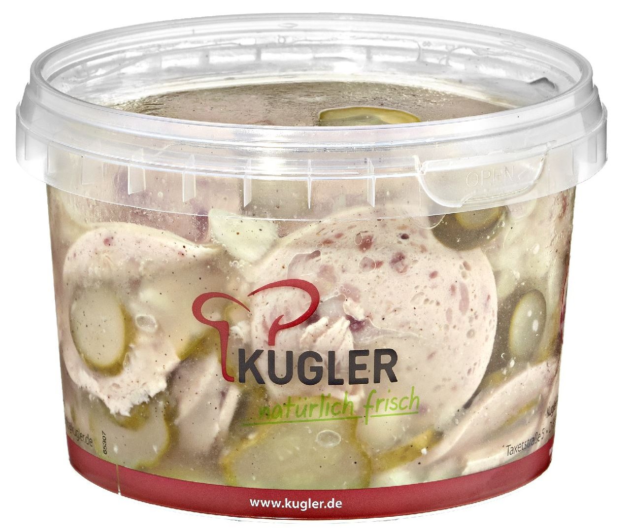 Kugler - Münchner Wurstsalat mit Gewürzgurken und Zwiebeln gekühlt - 450 g Packung