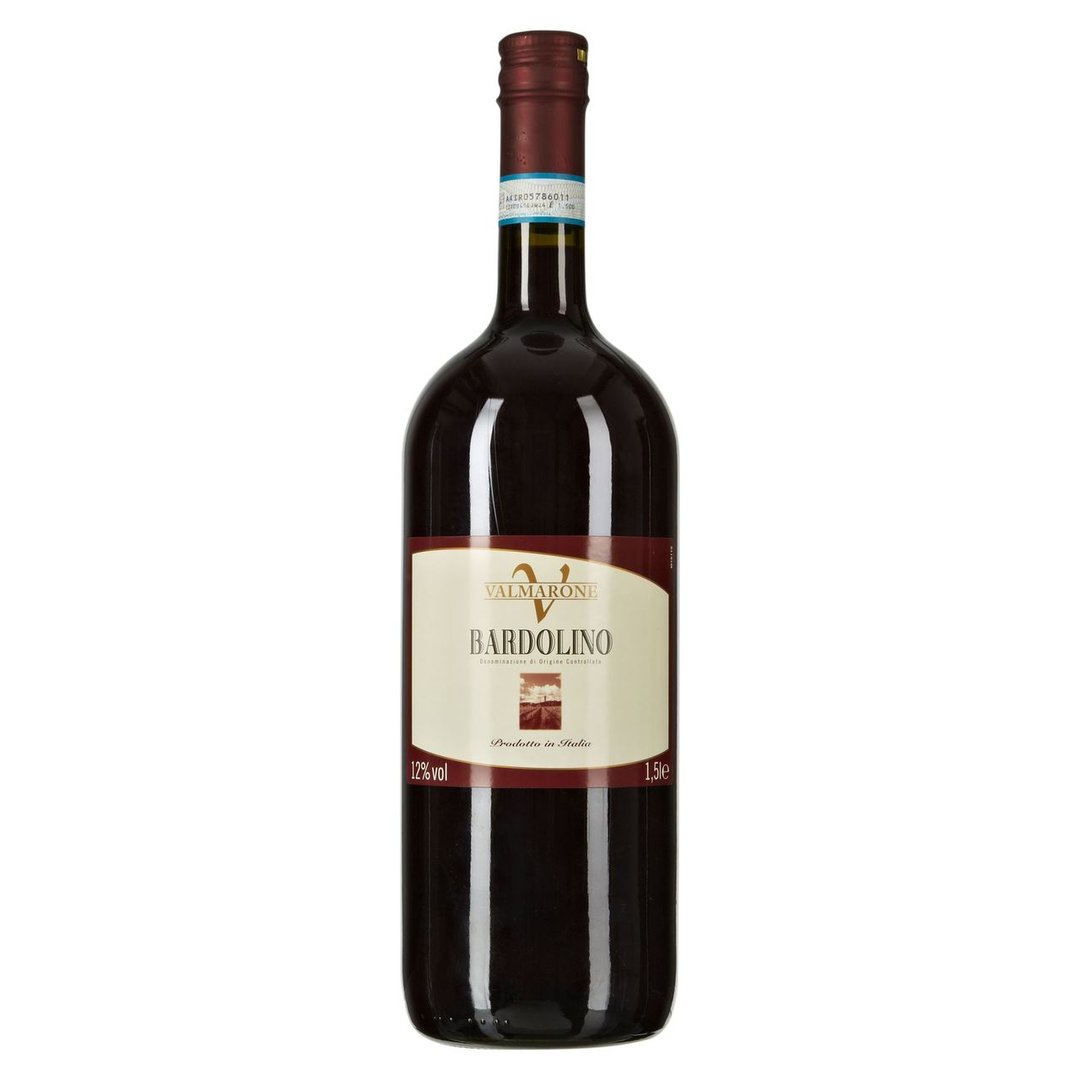Valmarone - Bardolino Rotwein DOC Qualitätswein mit kontrollierter Ursprungsbezeichnung 1,5 l Flasche