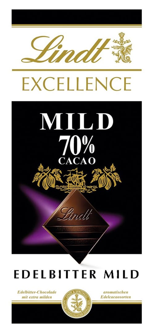 Lindt - Excellence Mild 70 % 100 g Tafel