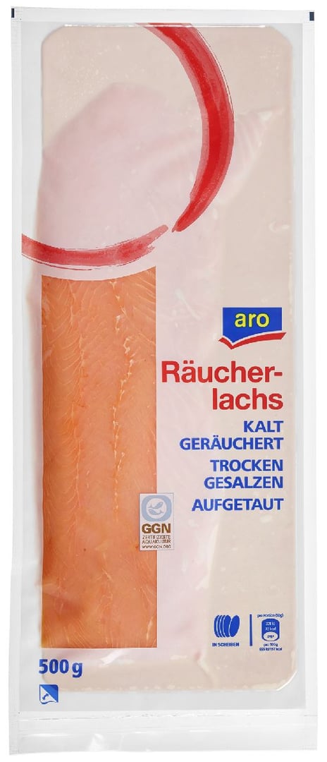 aro - Räucherlachs - 10 x 500 g Packungen