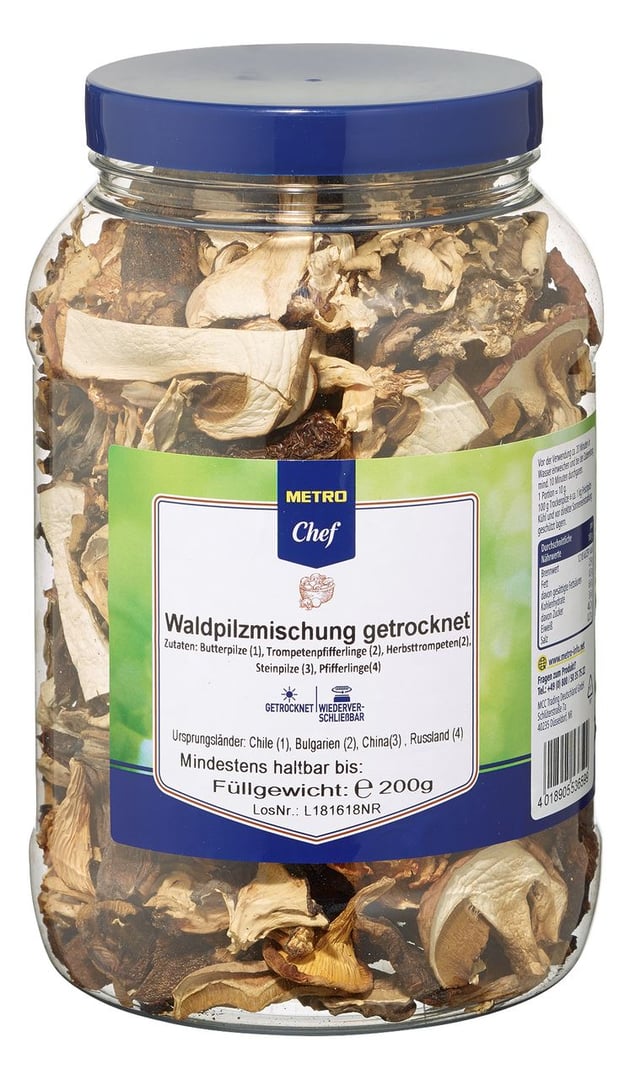 METRO Chef - Waldpilzmischung getrocknet - 200 g Schachtel