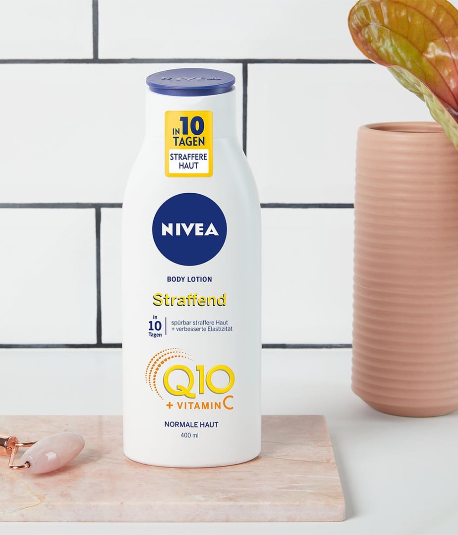 Nivea Q10 + Vitamin C Hautstraffende Body Lotion für normale Haut - 400 g Flasche