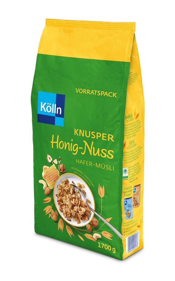 Kölln - Müsli Knusper Honig-Nuss - 1,7 kg Beutel