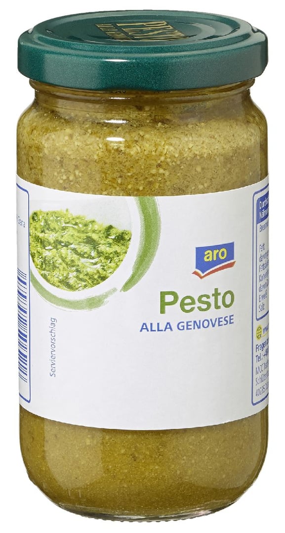 aro - Pesto alla Genovese grünes Pesto mit Basilikum 190 g Glas