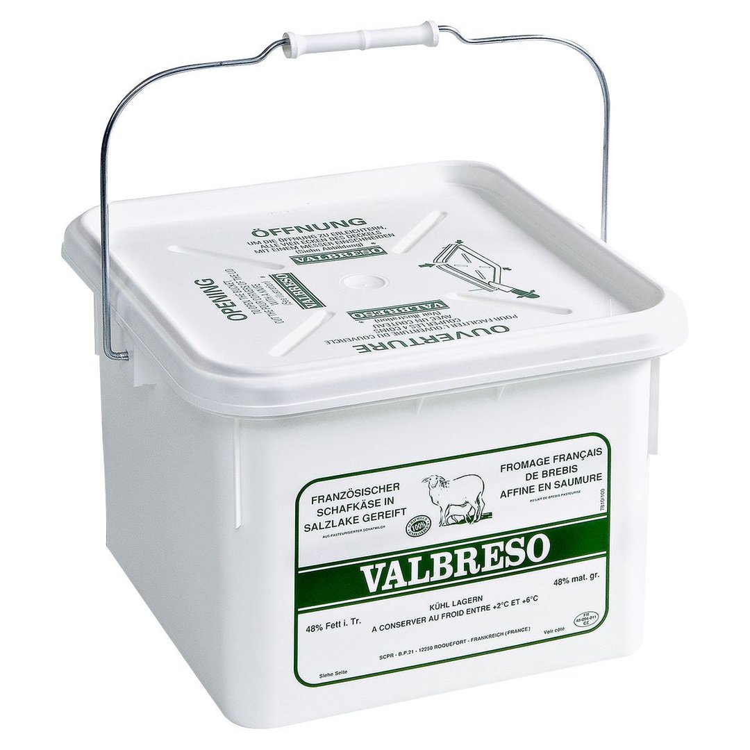 Valbreso - Französischer Schafskäse 48 % Fett ca. 8 kg
