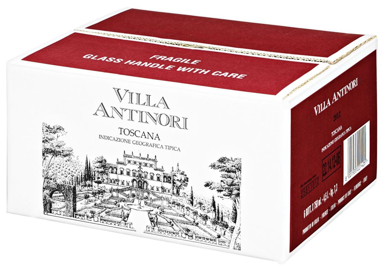 Villa Antinori - Rosso Toscana Rotwein 6 x 0,75 l Flaschen