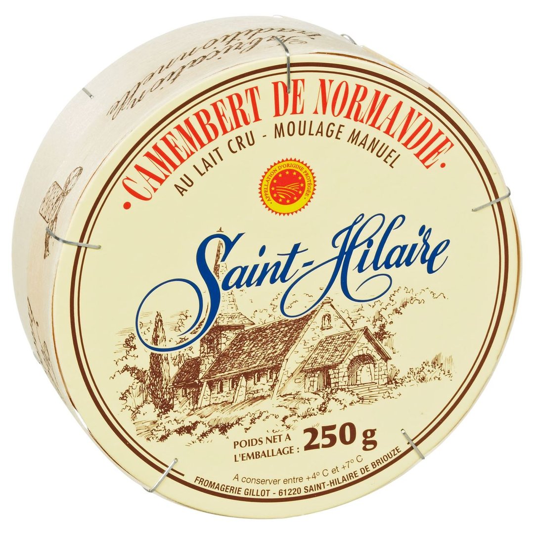 Saint Hilaire - Camembert AOP 45 % Fett - 1 x 250 g Packung