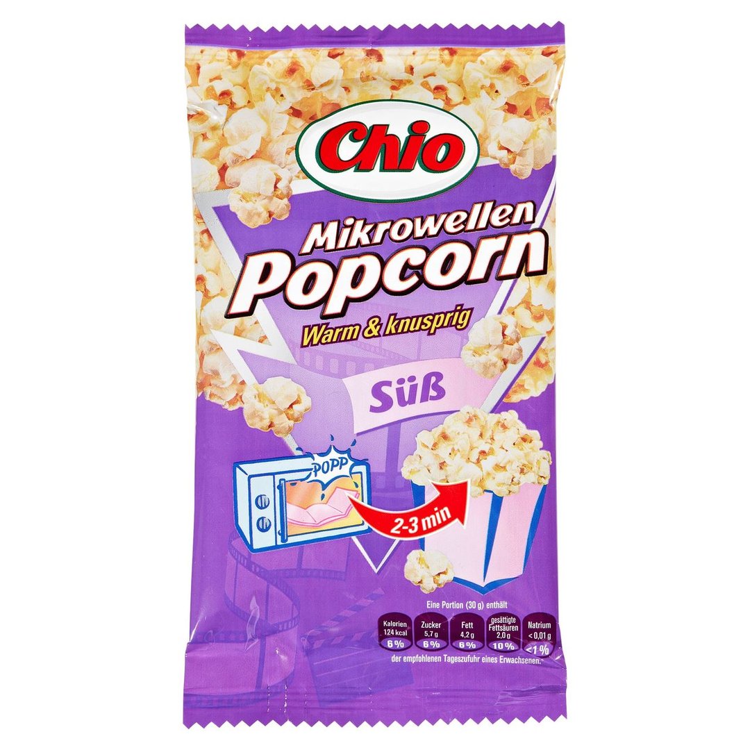 Chio - Mikrowellen Popcorn Süß 100 g Beutel