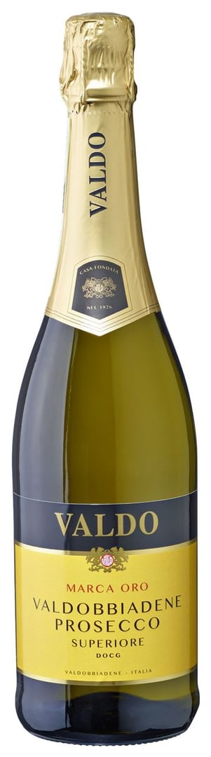 Valdo - Prosecco Superiore DOCG Marca Oro Spumante Valdobbiadene Schaumwein, Weißwein - 6 x 750 ml Flaschen