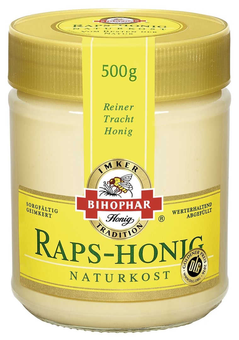 Bihophar - Raps-Honig cremig - 500 g Tiegel
