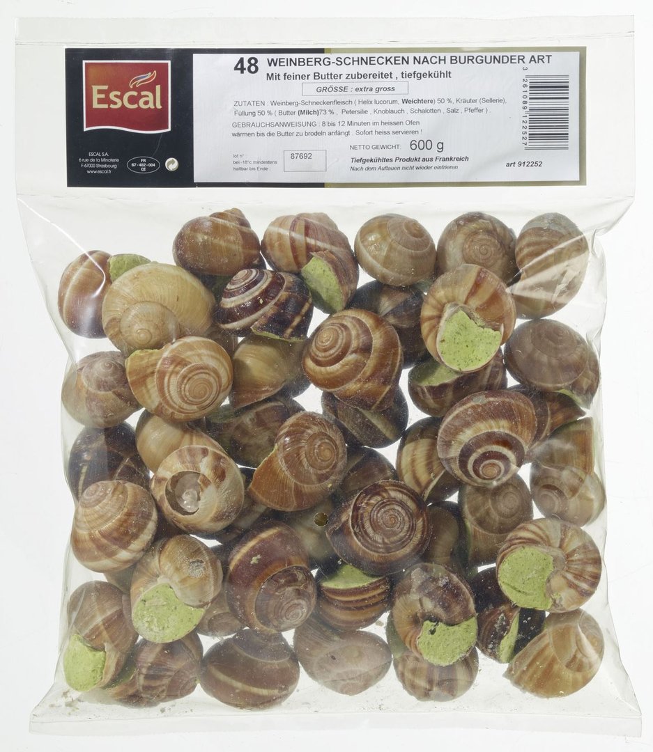 Escal - Burgunder Weinbergschnecken 48 Stück - 600 g Beutel