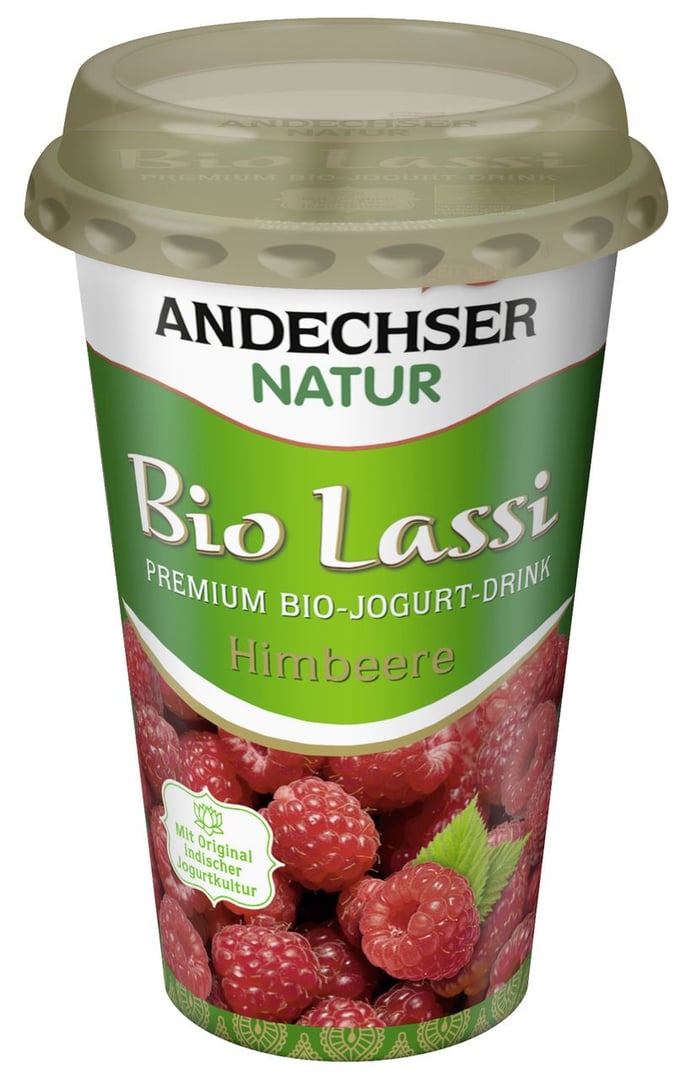Andechser - BIO Trinkjoghurt Lassi Himbeere - 250 g Becher