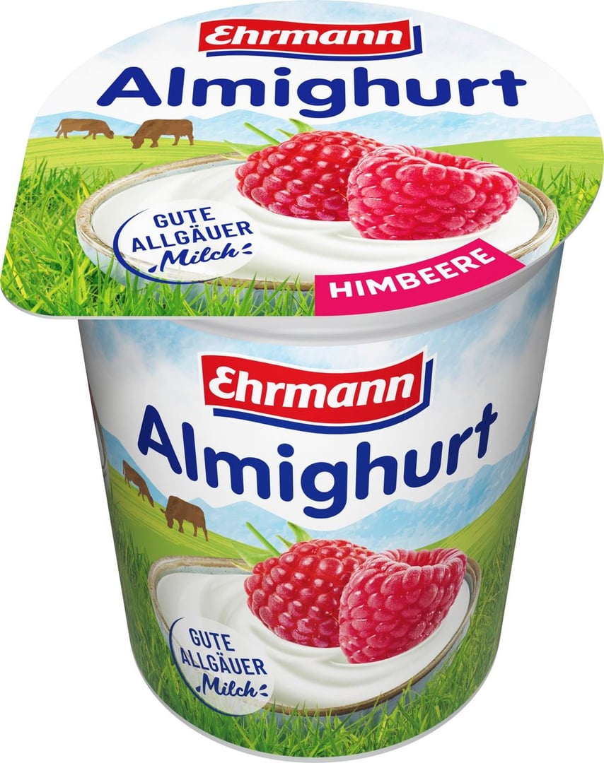 Almighurt - Fruchtjoghurt Himbeere 3,8 % Fett gekühlt - 150 g Becher