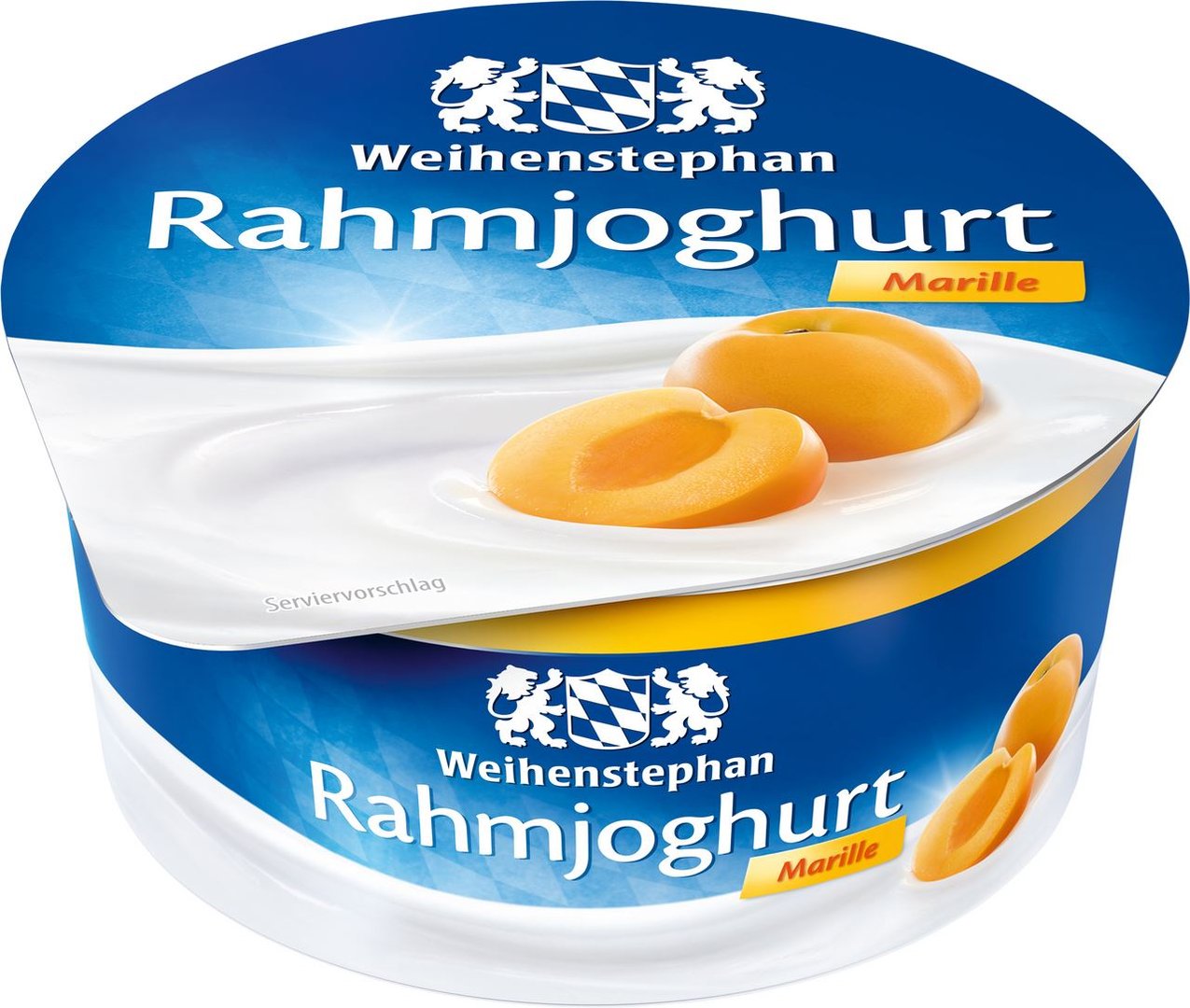 Weihenstephan - Rahmjoghurt Marille 10 % Fett im Milchanteil - 150 g Becher
