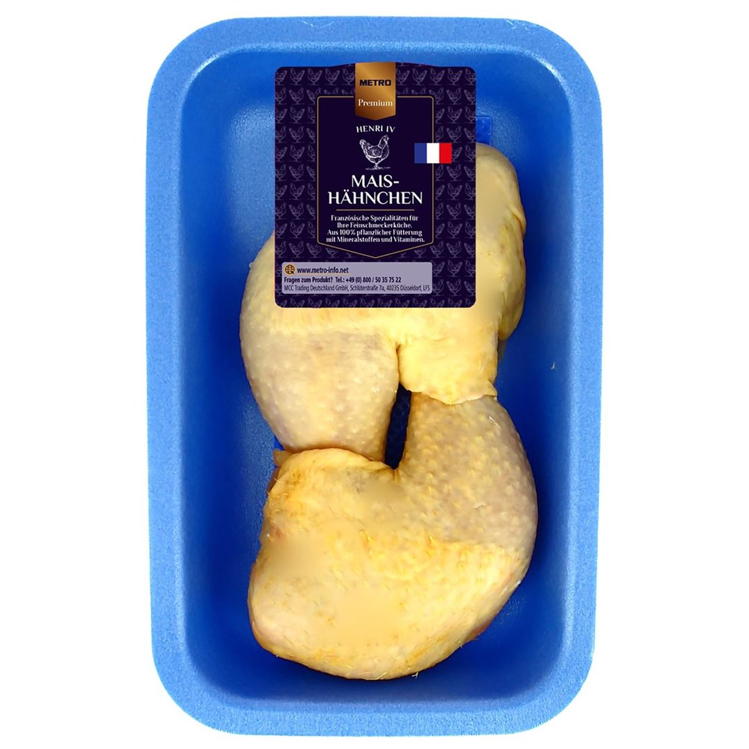 METRO Premium - Französische Maishähnchenkeule 2er, gekühlt, vak.-verpackt - ca. 500 g