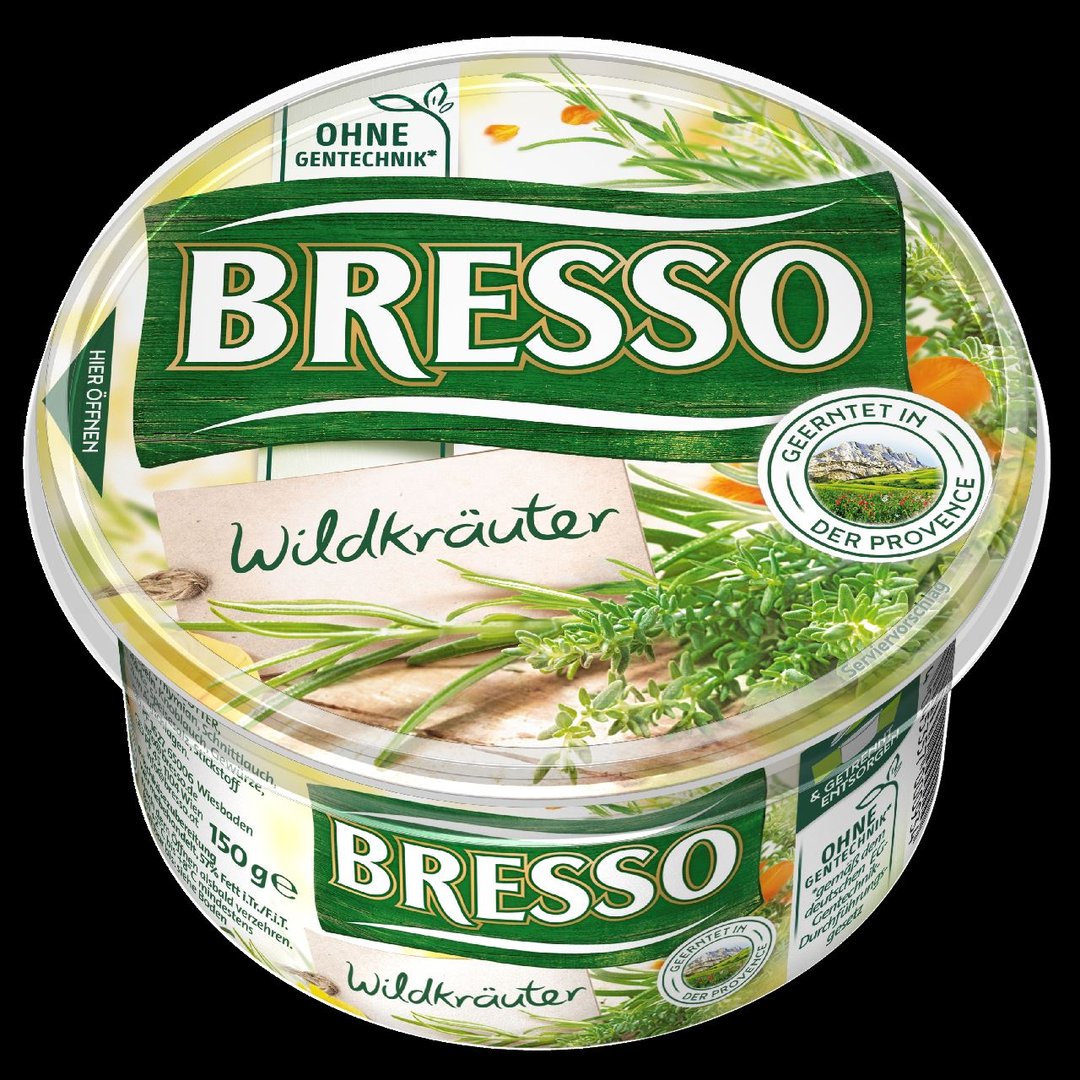 Bresso - Wildkräuter Rosmarin und Thymian Frischkäsezubereitung Rahmstufe 150 g
