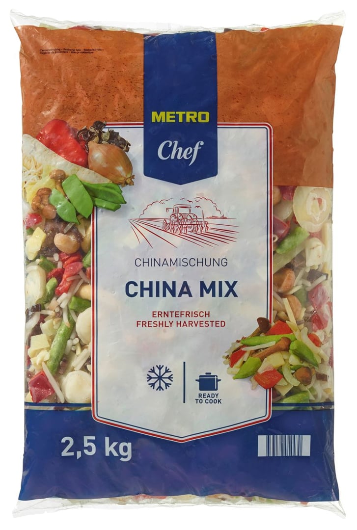 METRO Chef - China Gemüse tiefgefroren, erntefrisch - 2,5 kg Beutel