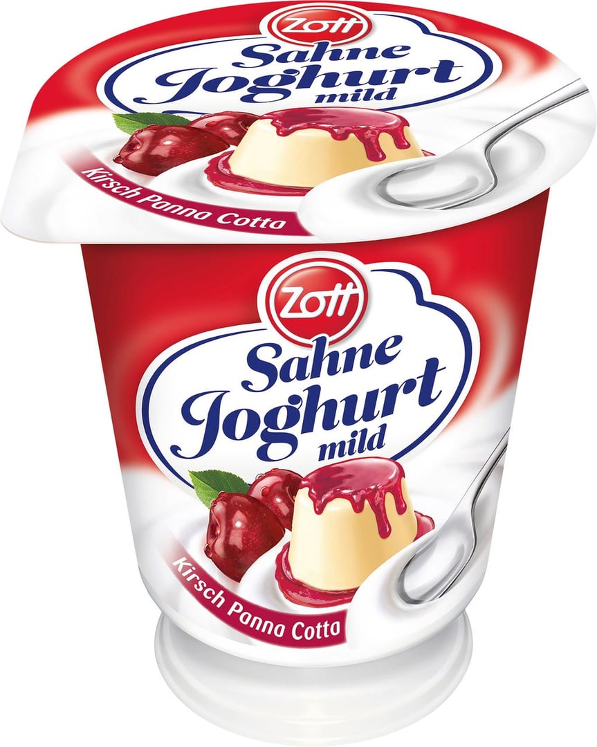 Zott - Sahne Joghurt Panna Cotta Kirsch gekühlt - 140 g Becher