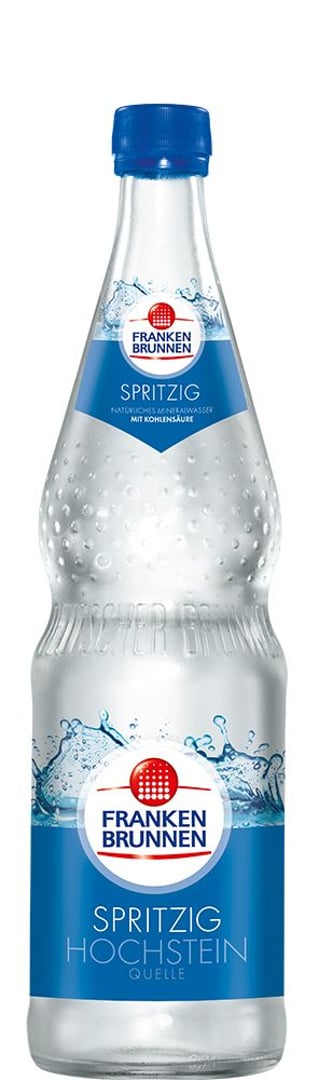 Frankenbrunnen - Mineralwasser spritzig Glas - 12 x 0,70 l Flaschen
