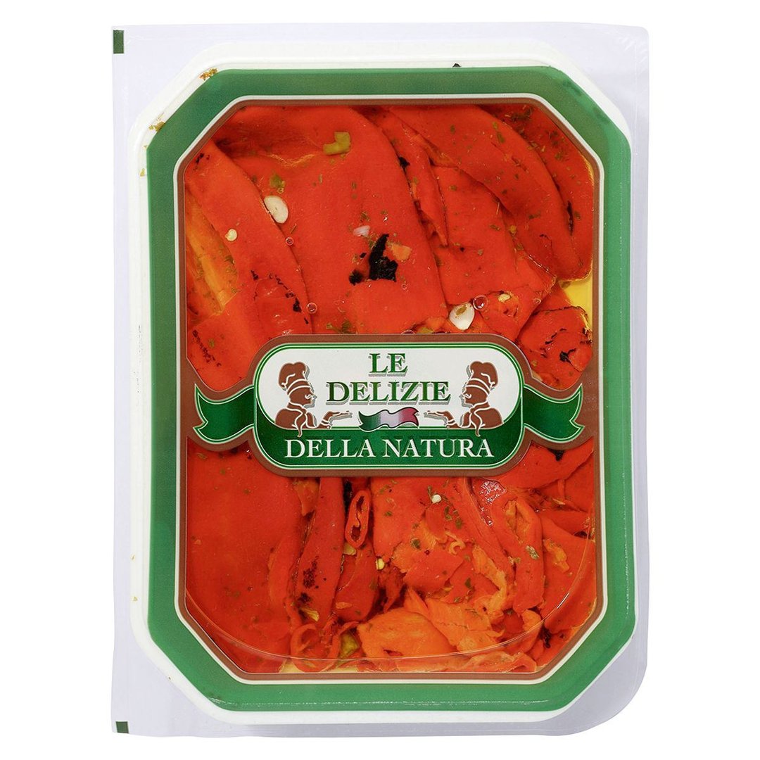 Le Delizie - gegrillte Paprika eingelegten in Essig und Öl 1 kg Packung