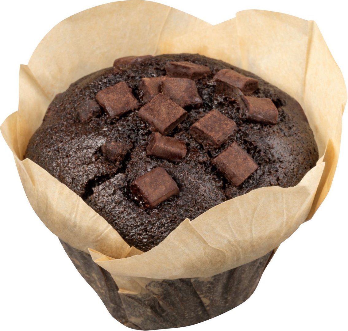 Baker & Baker - Dark Chocolate Muffin vegan, 12 Stück à ca. 110 g, tiefgefroren - 1 kg Tray
