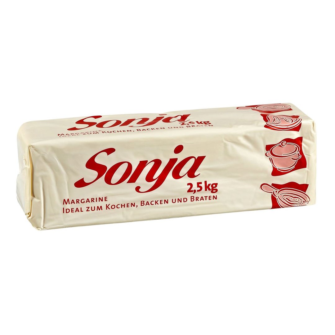 Sonja - Margarine 80 % Fett 2,5 kg Packung