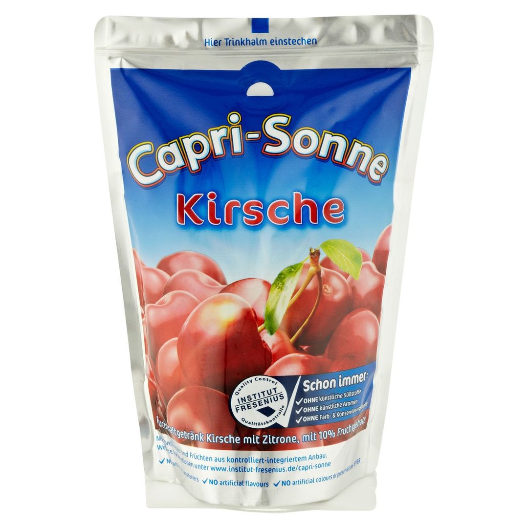 Capri-Sun - Fruchtsaftgetränk Kirsche - 0,20 l Packung