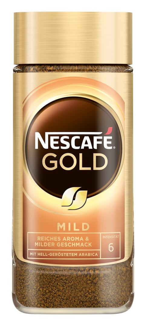 NESCAFÉ - Gold Mild löslicher Bohnenkaffee - 200 g Glas
