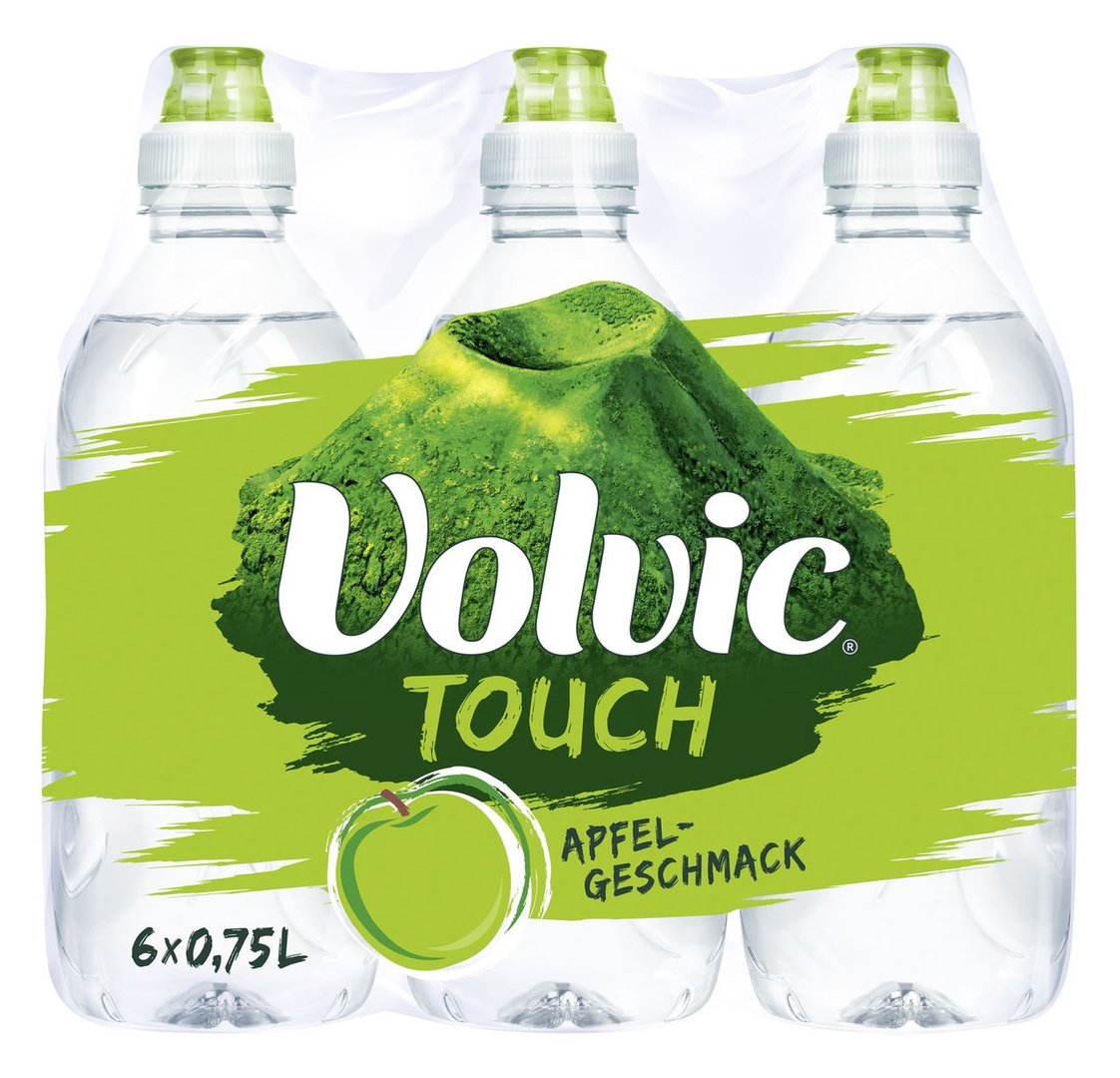 Volvic - Touch Apfel PET - 6 x 0,75 l Flaschen