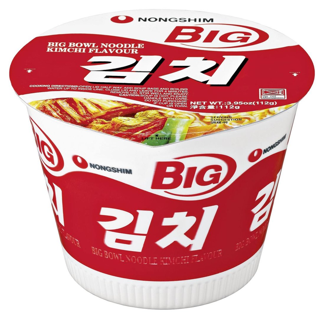 Nong Shim - Instant-Cup-Nudeln, Kim Chi Big Bowl - 112 g Becher