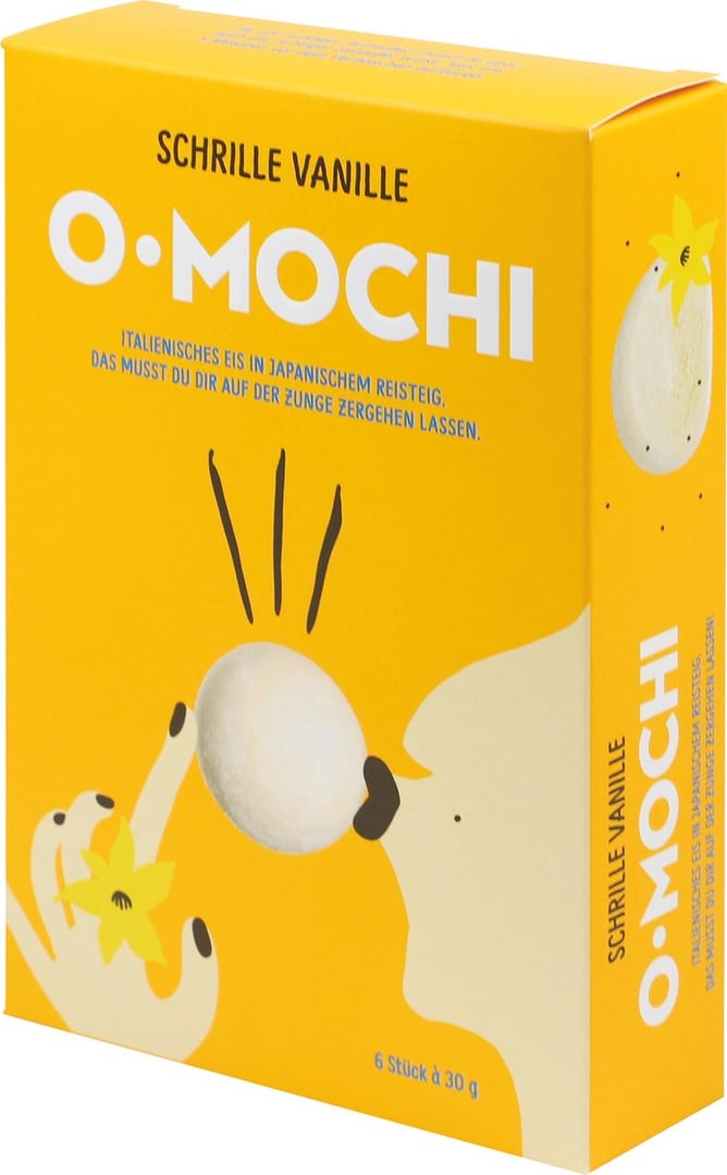 O-MOCHI Eis Vanilla 6 Stück à 30 g - 1 x 180 g Packung