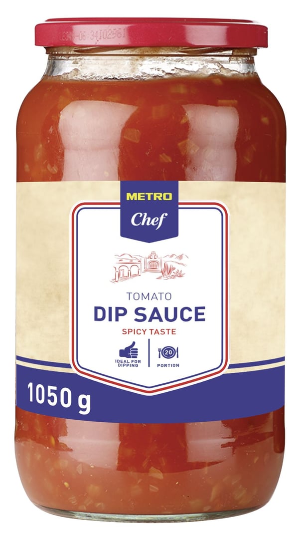 METRO Chef - Tomato Dip Sauce Hot - 1,05 kg Glas
