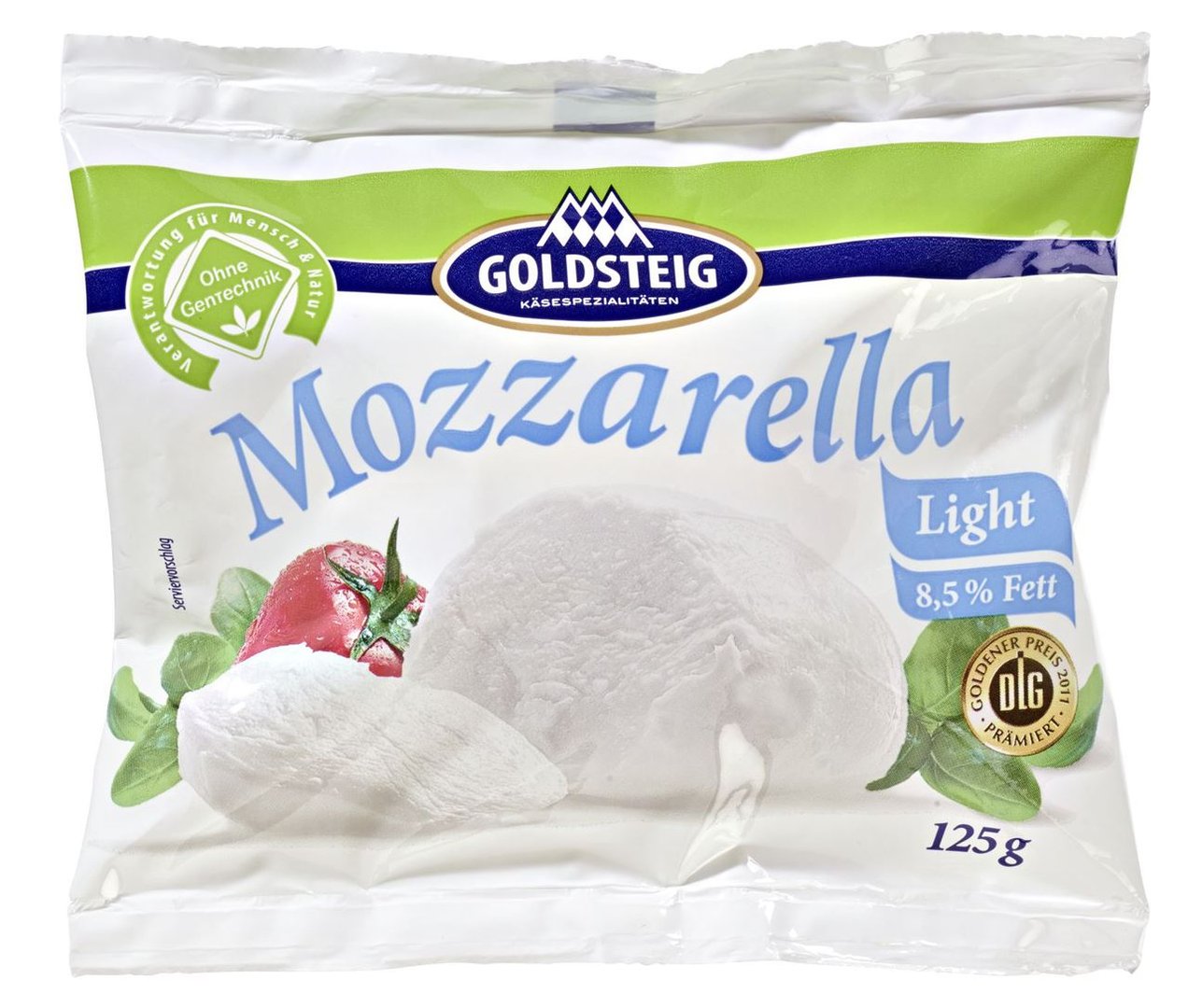 Goldsteig - Mozzarella Light 24 % Fett in Tr. - 125 g Packung