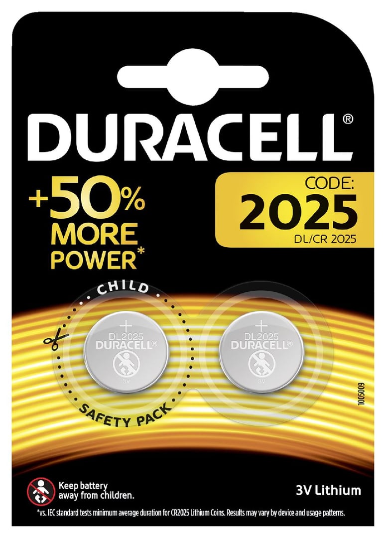 Duracell CR2025 Lithium 2 Stück